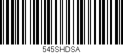 Código de barras (EAN, GTIN, SKU, ISBN): '545SHDSA'
