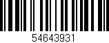 Código de barras (EAN, GTIN, SKU, ISBN): '54643931'