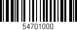 Código de barras (EAN, GTIN, SKU, ISBN): '54701000'