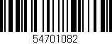 Código de barras (EAN, GTIN, SKU, ISBN): '54701082'