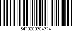 Código de barras (EAN, GTIN, SKU, ISBN): '5470209704774'