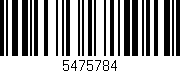 Código de barras (EAN, GTIN, SKU, ISBN): '5475784'