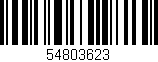Código de barras (EAN, GTIN, SKU, ISBN): '54803623'
