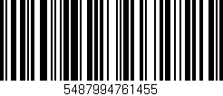 Código de barras (EAN, GTIN, SKU, ISBN): '5487994761455'