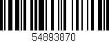 Código de barras (EAN, GTIN, SKU, ISBN): '54893870'