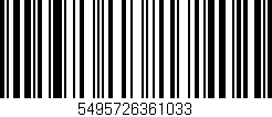Código de barras (EAN, GTIN, SKU, ISBN): '5495726361033'