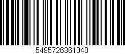Código de barras (EAN, GTIN, SKU, ISBN): '5495726361040'
