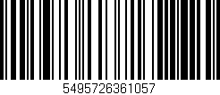 Código de barras (EAN, GTIN, SKU, ISBN): '5495726361057'