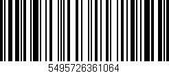 Código de barras (EAN, GTIN, SKU, ISBN): '5495726361064'