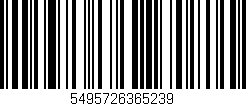 Código de barras (EAN, GTIN, SKU, ISBN): '5495726365239'