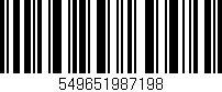 Código de barras (EAN, GTIN, SKU, ISBN): '549651987198'