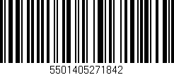 Código de barras (EAN, GTIN, SKU, ISBN): '5501405271842'