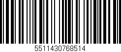 Código de barras (EAN, GTIN, SKU, ISBN): '5511430768514'