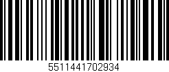 Código de barras (EAN, GTIN, SKU, ISBN): '5511441702934'