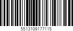 Código de barras (EAN, GTIN, SKU, ISBN): '5513109177115'