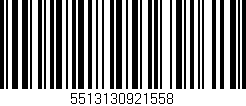 Código de barras (EAN, GTIN, SKU, ISBN): '5513130921558'