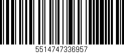 Código de barras (EAN, GTIN, SKU, ISBN): '5514747336957'