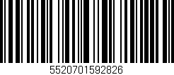 Código de barras (EAN, GTIN, SKU, ISBN): '5520701592826'