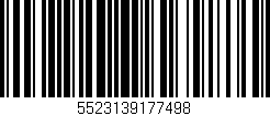 Código de barras (EAN, GTIN, SKU, ISBN): '5523139177498'