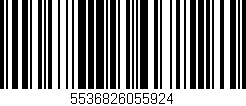 Código de barras (EAN, GTIN, SKU, ISBN): '5536826055924'