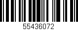 Código de barras (EAN, GTIN, SKU, ISBN): '55436072'