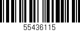 Código de barras (EAN, GTIN, SKU, ISBN): '55436115'