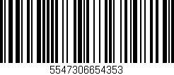 Código de barras (EAN, GTIN, SKU, ISBN): '5547306654353'