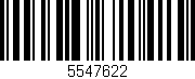 Código de barras (EAN, GTIN, SKU, ISBN): '5547622'