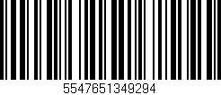 Código de barras (EAN, GTIN, SKU, ISBN): '5547651349294'