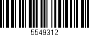 Código de barras (EAN, GTIN, SKU, ISBN): '5549312'