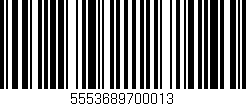 Código de barras (EAN, GTIN, SKU, ISBN): '5553689700013'