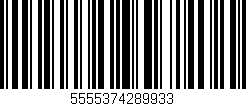 Código de barras (EAN, GTIN, SKU, ISBN): '5555374289933'