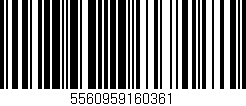 Código de barras (EAN, GTIN, SKU, ISBN): '5560959160361'