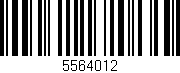 Código de barras (EAN, GTIN, SKU, ISBN): '5564012'