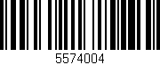 Código de barras (EAN, GTIN, SKU, ISBN): '5574004'