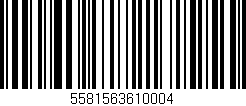 Código de barras (EAN, GTIN, SKU, ISBN): '5581563610004'