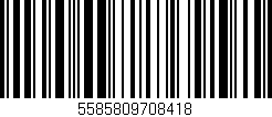 Código de barras (EAN, GTIN, SKU, ISBN): '5585809708418'