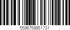 Código de barras (EAN, GTIN, SKU, ISBN): '5596759951731'