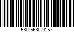 Código de barras (EAN, GTIN, SKU, ISBN): '5608566026257'