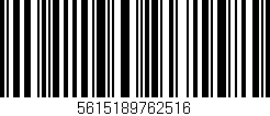 Código de barras (EAN, GTIN, SKU, ISBN): '5615189762516'
