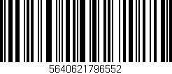 Código de barras (EAN, GTIN, SKU, ISBN): '5640621796552'