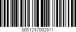 Código de barras (EAN, GTIN, SKU, ISBN): '5651247092911'