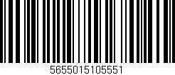 Código de barras (EAN, GTIN, SKU, ISBN): '5655015105551'