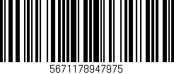 Código de barras (EAN, GTIN, SKU, ISBN): '5671178947975'