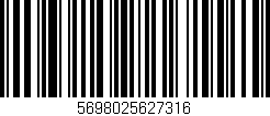 Código de barras (EAN, GTIN, SKU, ISBN): '5698025627316'