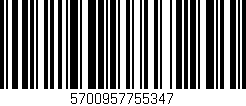 Código de barras (EAN, GTIN, SKU, ISBN): '5700957755347'