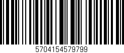 Código de barras (EAN, GTIN, SKU, ISBN): '5704154579799'