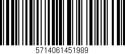 Código de barras (EAN, GTIN, SKU, ISBN): '5714061451989'