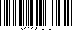 Código de barras (EAN, GTIN, SKU, ISBN): '5721622094004'