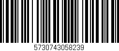 Código de barras (EAN, GTIN, SKU, ISBN): '5730743058239'